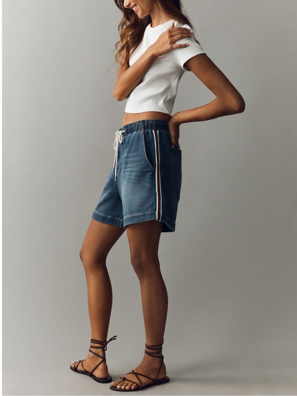 PILCRO➕NWT Cotton Blend Drawstring Shorts